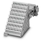 Adapter zaciskowy HEAVYCON, wkładka styków męskich, seria D40, 40-polowa, złącze PE prawe do lewej strony szafy, złącze push in.