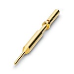 Styk zaciskany, Pin, toczone, średnica styków: 0,6 mm, przekrój przyłącza: 0,14 mmsup2/sup ... 0,34 mmsup2/sup, materiał styku: CuZn, Produkt alternatywny wg RoHS II bez wyjątku 6c (Pb 0,1 %) nr art.: 1242311