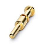 Styk zaciskany, Pin, toczone, średnica styków: 2 mm, przekrój przyłącza: 0,25 mmsup2/sup ... 1 mmsup2/sup, materiał styku: CuZn, Produkt alternatywny wg RoHS II bez wyjątku 6c (Pb 0,1 %) nr art.: 1242329
