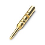 Styk zaciskany, Pin, toczone, średnica styków: 0,8 mm, przekrój przyłącza: 0,08 mmsup2/sup ... 0,25 mmsup2/sup, materiał styku: CuZn, Produkt alternatywny wg RoHS II bez wyjątku 6c (Pb 0,1 %) nr art.: 1244458