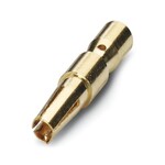 Styk zaciskany, Gniazdo, toczone, średnica styków: 1,5 mm, przekrój przyłącza: 0,5 mmsup2/sup ... 1 mmsup2/sup, materiał styku: CuZn, Produkt alternatywny wg RoHS II bez wyjątku 6c (Pb 0,1 %) nr art.: 1244969