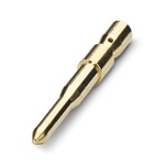 Styk zaciskany, Pin, toczone, średnica styków: 1,5 mm, przekrój przyłącza: 0,14 mmsup2/sup ... 0,56 mmsup2/sup, materiał styku: CuZn, Produkt alternatywny wg RoHS II bez wyjątku 6c (Pb 0,1 %) nr art.: 1245475