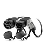 CHARX connect comfort, Typ 2, Przenośny kabel ładowania AC, 32 A trwale, 480 V AC, z wtykiem ładowania pojazdu i wtykiem stacji ładowania, kabel: 10 m, czarny, prosty, z osłonką, obudowa: czarny, szary, Logo PHOENIX CONTACT, UWAGA: Transmisja sygnałów zależy od długości kabla i może być zakłócona., IEC 62196-2, do ładowania prądem przemiennym (AC) pojazdów elektrycznych (EV) z gniazdem ładowania pojazdu typu 2