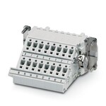 Adapter zaciskowy HEAVYCON, wkładka żeńska, seria B16, 16-biegunowy, do lewej strony szafy, zaciski Push-in
