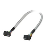 Kabel okrągły bezhalogenowy konfekcjonowany. przyłącze 1: IDC/FLK listwa styków żeńskich (1x 14-bieg.). złącze 2: IDC/FLK listwa styków żeńskich (1x 14-bieg.). długość kabla: 0,5 m
