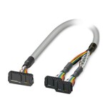 Okrągły kabel konfekcjonowany. przyłącze 1: IDC/FLK listwa styków żeńskich (1x 20-bieg.). złącze 2: IDC/FLK listwa styków żeńskich (2x 14-bieg.). długość kabla: 2 m