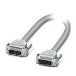 Kabel okrągły konfekcjonowany. przyłącze 1: Listwa styków żeńskich D-SUB (1x 15-bieg.). złącze 2: męskie złącze wtykowe D-SUB (1x 15-bieg.). długość kabla: 2 m