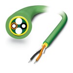 Kabel światłowodowy PROFINET z włókien polimerowych, dupleks 980 µm / 1000 µm, wersja ciężka do układania w urządzeniach i maszynach stacjonarnych, na metry bez wtyków