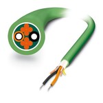 Kabel z włóknami polimerowymi PROFINET, dupleks 980/1000 µm, wersja ciężka bardzo giętka, do przeciągania POF, wyrób na metry bez wtyku