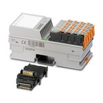 Axioline F, Moduł pomiaru temperatury, Wejścia analogowe: 8 (do rezystancyjnych czujników temperatury), technika przyłączeniowa: 2-, 3-, 4-żyłowe (ekranowane), prędkość transmisji w magistrali lokalnej: 100 Mb/s, stopień ochrony: IP20, wraz z modułem gniazda magistrali i wtykami Axioline F