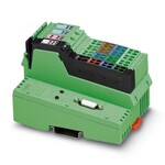 Inline, Łącznik magistrali, PROFIBUS DP, Gniazdo D-SUB 9, Wejścia cyfrowe: 8, 24 V DC, technika przyłączeniowa: 3-żyłowe, Wyjścia cyfrowe: 4, 24 V DC, 500 mA, technika przyłączeniowa: 3-żyłowe, prędkość transmisji w magistrali lokalnej: 500 kBit/s / 2 MBit/s, stopień ochrony: IP20, w komplecie wtyki Inline i pola na opis