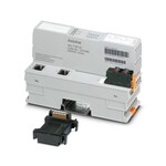 Axioline F, Łącznik magistrali, Sercos, Gniazdo RJ45, prędkość transmisji w magistrali lokalnej: 100 Mb/s, stopień ochrony: IP20, wraz z modułem gniazda magistrali i Axioline F wtykiem