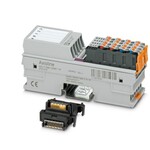 Axioline F, Cyfrowy moduł wejściowy/wyjściowy, Wejścia cyfrowe: 8, 24 V DC, technika przyłączeniowa: 1-przewodowa, Wyjścia cyfrowe: 8, 24 V DC, 500 mA, technika przyłączeniowa: 1-przewodowa, prędkość transmisji w magistrali lokalnej: 100 Mb/s, stopień ochrony: IP20, wraz z modułem gniazda magistrali i wtykami Axioline F