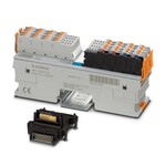Axioline F, Cyfrowy moduł wejściowy, Wejścia cyfrowe: 32, 24 V DC, technika przyłączeniowa: 1-przewodowa, prędkość transmisji w magistrali lokalnej: 100 Mb/s, stopień ochrony: IP20, wraz z modułem gniazda magistrali i wtykami Axioline F