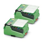 Zestaw Wireless MUX, dwa moduły, każdy z 16 wejściami i wyjściami cyfrowymi oraz 2 wejściami i wyjściami analogowymi (0 ... 20 mA, 0 ... 10 V), złącze antenowe RSMA (żeńskie), bez anten