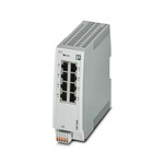 Managed NAT Switch 2000 seria, 8 Porty RJ45 10/100 MBit/s, stopień ochrony: IP20, Temperatura otoczenia (praca): 0 °C ... 60 °C, Zakres napięcia zasilania: 18 V DC ... 32 V DC, PROFINET Conformance Class A, 1:1-NAT, Virtual NAT, IP-Masquerading, Proces rozwoju certyfikowany zgodnie z normą IEC 62443-4-1, Certyfikat produktu wg IEC 62443-4-2