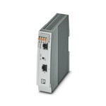 Iniektor PoE, 30 W, dwa gniazda RJ45, 10/100/1000 Mb/s, montaż na szynie DIN, IP20, rozszerzony zakres temperatury -40 °C ... 75 °C, separacja potencjału