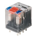 Miniaturowy przekaźnik przemysłowy, 230 V AC, Nie, 4 zestyk przełączny (AgNi platerowane złotem), 240 V AC, 6 A, Dostępność przycisku testowego: Tak, RCM580730