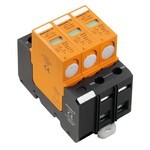 Kombinowany ogranicznik przepięć AC (typ 1+2), Napięcie sieciowe: 230 V / 400 V, Sieć niskiego napięcia: TN-C, Liczba biegunów: 3, VPU I 3 280V/12,5KA