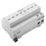 Kombinowany ogranicznik przepięć AC (typ 1+2), Napięcie sieciowe: 230 V / 400 V, Sieć niskiego napięcia: TN-C-S, TN-S, TT, IT z N, IT bez N, Liczba bi, VPU AC I 3+1 R 275/25 LCF MB