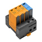 Kombinowany ogranicznik przepięć AC (typ 1+2), Napięcie sieciowe: 230 V / 400 V, Sieć niskiego napięcia: TN-C-S, TN-S, TT, IT z N, IT bez N, Liczba bi, VPU AC I 3+1 275/25 LCF S 2N