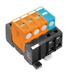 Kombinowany ogranicznik przepięć AC (typ 1+2), Napięcie sieciowe: 230 V / 400 V, Sieć niskiego napięcia: TN-C-S, TN-S, Liczba biegunów: 4, VPU I 3+1 R 280V/12,5KA