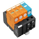 Kombinowany ogranicznik przepięć AC (typ 1+2), Napięcie sieciowe: 230 V / 400 V, Sieć niskiego napięcia: TN-C-S, TN-S, Liczba biegunów: 4, VPU I 3+1 LCF 280V/12,5KA