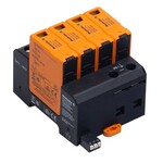 Kombinowany ogranicznik przepięć AC (typ 1+2), Napięcie sieciowe: 230 V / 400 V, Sieć niskiego napięcia: TN-C-S, TN-S, Liczba biegunów: 4, VPU AC I 4 R 300/12.5 LH