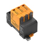 Kombinowany ogranicznik przepięć do systemów fotowoltaicznych (typ 1+2), DC, napięcie znamionowe (DC): 600 V, Liczba biegunów: 3, VPU PV I+II 3 R 600 E