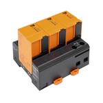 Kombinowany ogranicznik przepięć AC (typ 1+2), Napięcie sieciowe: 230 V / 400 V, Sieć niskiego napięcia: TN-C, Liczba biegunów: 3, VPU AC I F 3 275/25