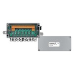 Dystrybutor magistrali Bus, Rozdzielacz 8-kanałowy OGRANICZNIK, Podstawowy materiał obudowy: aluminium, AISi12, Aluminium, Profibus-PA, Foundation Fie, FBCON PA CG 8WAY LIMITER