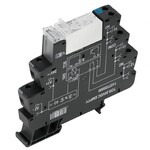 Moduł przekaźnikowy, 5 V DC ±20 %, Zielona dioda LED, 1 zestyk przełączny (AgNi), 250 V AC, 16 A, złącze śrubowe, TRS 5VDC 1CO 16A