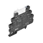 Moduł przekaźnikowy, 48 V UC ±10 %, Zielona dioda LED, 1 zestyk przełączny (AgNi), 250 V AC, 6 A, złącze śrubowe, TRS 48VUC 1CO