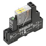 Moduł przekaźnikowy, 24 V DC ±10 %, Zielona dioda LED, 2 Zestyki przełączne o wymuszonym przełączaniu (EN 61810-3 typ B) (AgCuNi), 250 V AC, 6 A, złą, RCIKIT 24VDC 2CO LD/FG