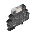Moduł przekaźnikowy, 5 V DC ±20 %, Zielona dioda LED, 2 zestyk przełączny (AgNi platerowane złotem), 250 V AC, 8 A, złącze sprężynowe, TRZ 5VDC 2CO AU
