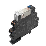 Moduł przekaźnikowy, 5 V DC ±20 %, Zielona dioda LED, 2 zestyk przełączny (AgNi platerowane złotem), 250 V AC, 8 A, PUSH IN, TRP 5VDC 2CO AU