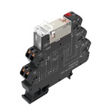 Moduł przekaźnikowy, 230 V AC ±5 %, Zielona dioda LED, 2 zestyk przełączny (AgNi platerowane złotem), 250 V AC, 8 A, PUSH IN, TRP 230VAC RC 2CO AU