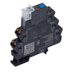 Moduł przekaźnikowy, 230 V UC ±5 %, Zielona dioda LED, 2 zestyk przełączny (AgNi), 250 V AC, 8 A, PUSH IN, TRP 230VUC 2CO PB