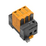 Ogranicznik przepięć AC (typ 2), Napięcie sieciowe: 277 V / 480 V, Sieć niskiego napięcia: TN-C, Liczba biegunów: 3, VPU AC II US 3 R 277/50