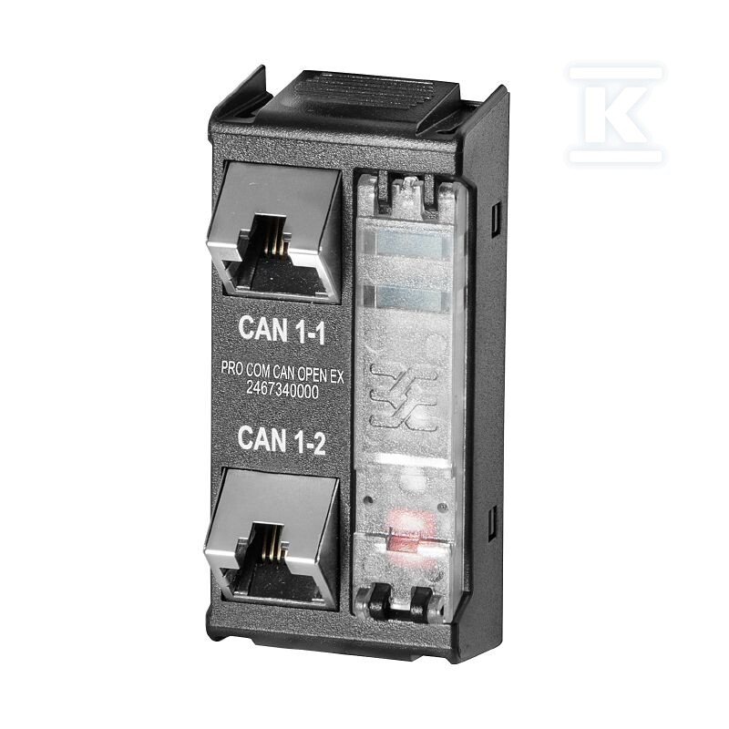 Moduł komunikacji (zasilanie), CANopen, - 2467340000