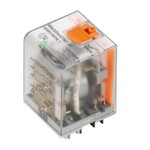 Przekaźnik mocy, 220 V DC, Czerwona dioda LED, 1 Zestyk zwierny z magnesem gaszącym łuk (AgSnO), 500 V AC, 16 A, Dostępność przycisku testowego: Tak, DRH173220LT