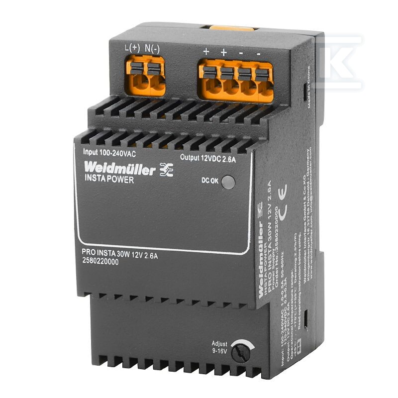 Zasilacz, 30 W, 2.6 A @ 55 °C, PRO - 2580220000