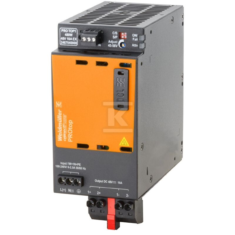 Zasilacz, 480 W, 10 A @ 60 °C, PRO TOP1 - 2467040000