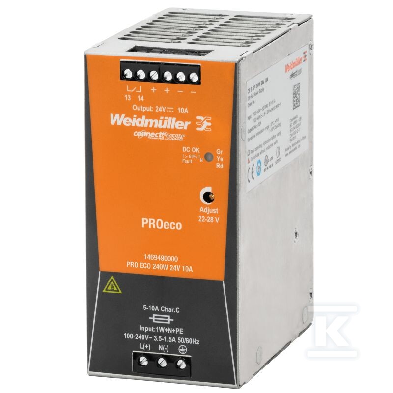 Zasilacz, 240 W, 5 A przy 55 °C, PRO - 1469590000