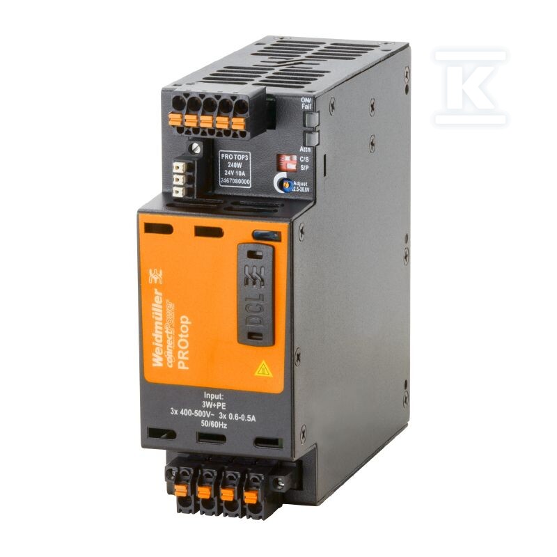 Zasilacz, 240 W, 10 A @ 60 °C, PRO TOP3 - 2467080000
