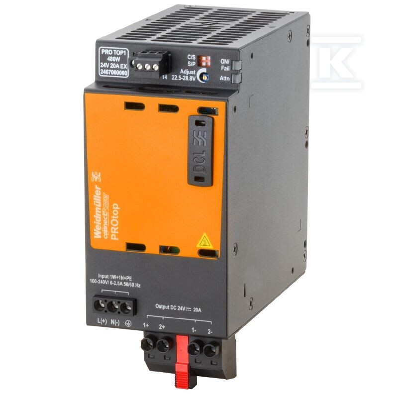 Zasilacz, 480 W, 20 A @ 60 °C, PRO TOP1 - 2467000000