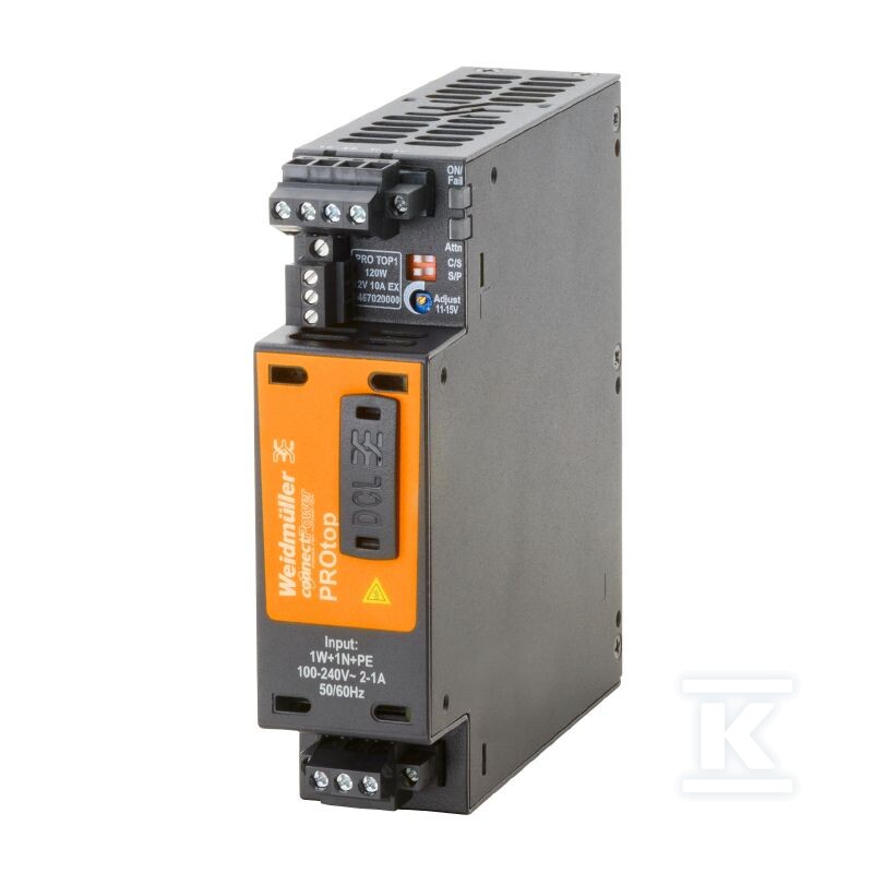 Zasilacz, 120 W, 10 A @ 60 °C, PRO TOP1 - 2467020000