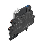 Przekaźnik półprzewodnikowy, 24 V DC ±20 %, Dioda zwrotna, Zabezpieczenie przez pomieszaniem biegunów, 3...48 V DC, 0,1 A, PUSH IN, TOP 24VDC 48VDC0.1A