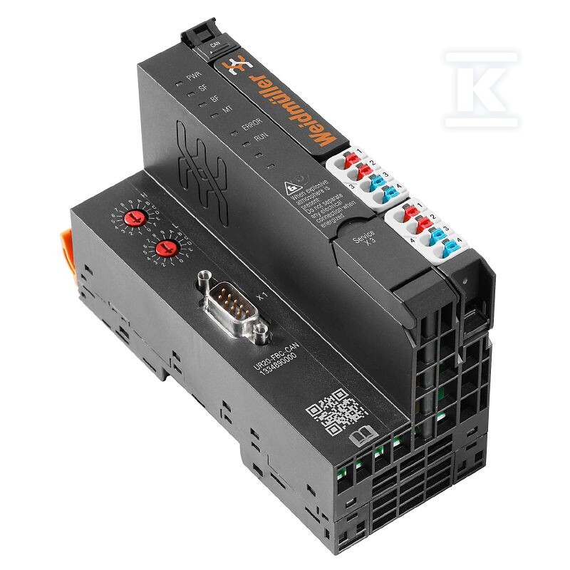 Sprzęgacz magistrali (I/O), PUSH IN, - 1334890000