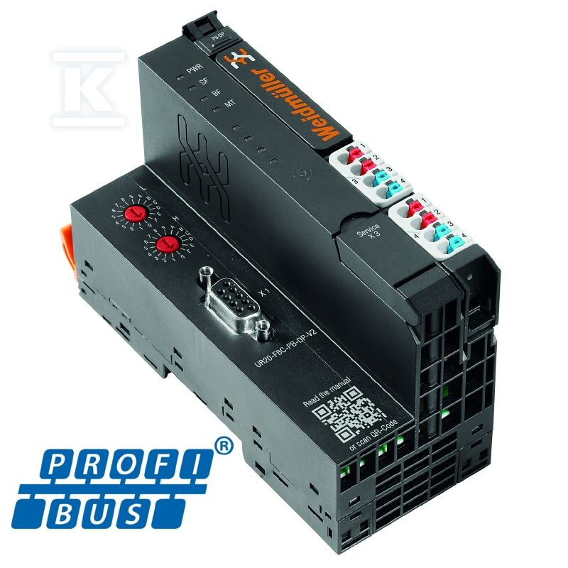 Sprzęgacz magistrali (I/O), PUSH IN, - 2614380000